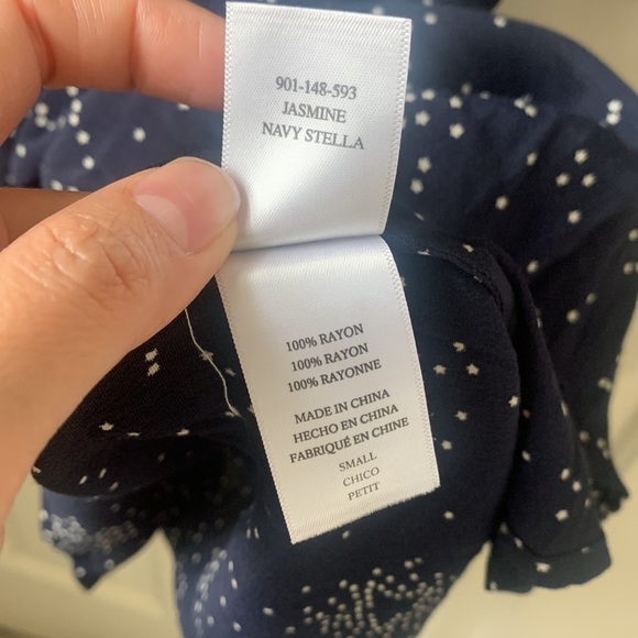 Rails Jasmine Navy Stella Multi star constellation Print Long sleeve dress Small - Picture 7 of 9